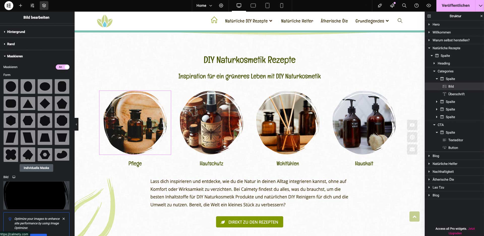 Calemty-WordPress-Elementor-Desktop