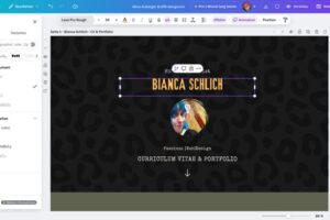 Screenshot Canva Website
